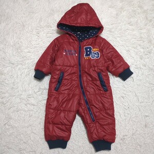 【送料無料】西松屋　雪遊び　ジャンプスーツ　80cm　赤　ベビー　子供服
