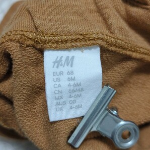 【送料無料】H&M エイチアンドエム ロンパース オーバーオール 68cm 6month ベビー 子供服の画像5