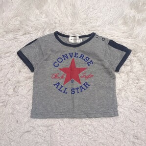 【送料無料】CONVERSE コンバース 半袖 Tシャツ 90cm ロゴ グレー ベビー 子供服の画像1