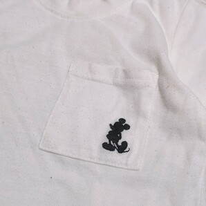 【送料無料】DISNEY ディズニー 半袖 Tシャツ 90cm 刺繍ロゴ 白 ベビー 子供服の画像4