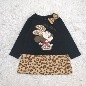 [ free shipping ]DISNEY Disney long sleeve One-piece 90cm minnie Chan baby child clothes 