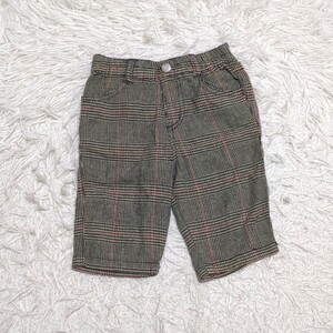 [ free shipping ] west pine shop shorts short pants 90cm check waist rubber baby child clothes 