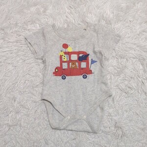 [ free shipping ] baby head office body suit rompers 70cm gray . Be child clothes 