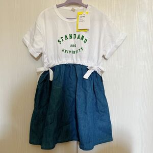 新品　未使用　タグ付き　ワンピース　サイズ100 キッズ 女の子 子供服 半袖　アプレレクール