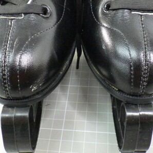 スケートシューズ PLAYER サイズ 23.5cm/エッジカバー付き/フィギュアスケートアイススケート 靴/黒 ブラック 80の画像4