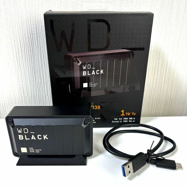 Western Digital 外付けSSD 1TB WD_BLACK D30