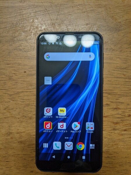 IY0932 docomo SIMフリー AQUOS sens2 SH-01L SHARP 4Gスマホ 簡易確認＆簡易清掃＆初期化OK 判定○ WebにてSIMロック解除受付手続済