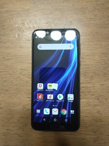 IY0944 docomo SIMフリー AQUOS sens2 SH-01L SHARP 4Gスマホ 簡易確認＆簡易清掃＆初期化OK 判定○ WebにてSIMロック解除受付手続済