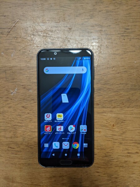 IY0976 docomo SIMフリー AQUOS sens2 SH-01L SHARP 4Gスマホ 簡易確認＆簡易清掃＆初期化OK 判定○ WebにてSIMロック解除受付手続済