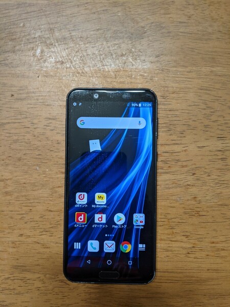 IY1029 docomo SIMフリー AQUOS sens2 SH-01L SHARP 4Gスマホ 簡易確認＆簡易清掃＆初期化OK 判定○ WebにてSIMロック解除受付手続済