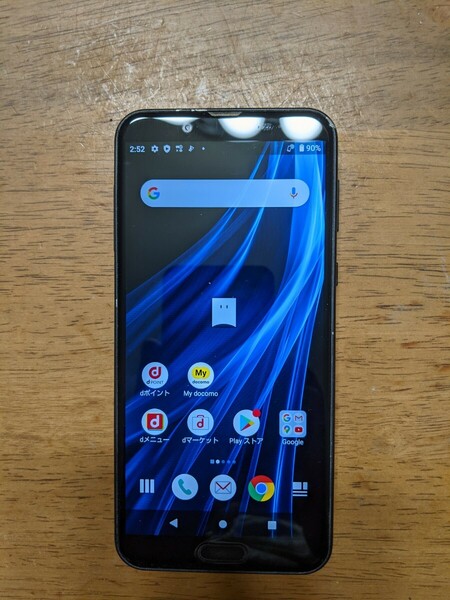 IY1042 docomo SIMフリー AQUOS sens2 SH-01L SHARP 4Gスマホ 簡易確認＆簡易清掃＆初期化OK 判定○ WebにてSIMロック解除受付手続済