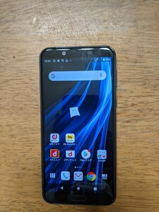 IY1059 docomo SIMフリー AQUOS sens2 SH-01L SHARP 4Gスマホ 簡易確認＆簡易清掃＆初期化OK 判定○ WebにてSIMロック解除受付手続済