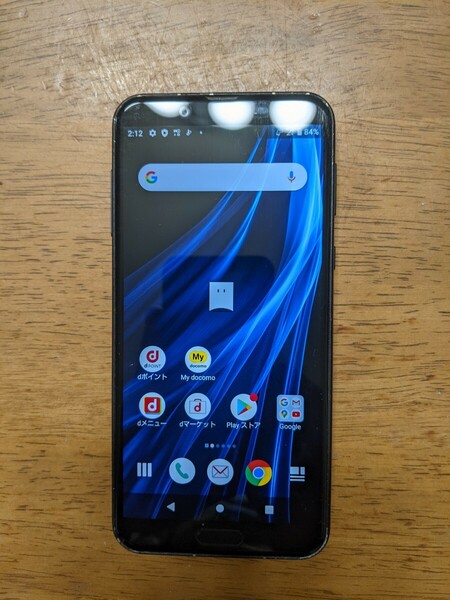 IY1069 docomo SIMフリー AQUOS sens2 SH-01L SHARP 4Gスマホ 簡易確認＆簡易清掃＆初期化OK 判定○ WebにてSIMロック解除受付手続済