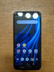 IY1105 docomo SIMフリー AQUOS sens2 SH-01L SHARP 4Gスマホ 簡易確認＆簡易清掃＆初期化OK 判定○ WebにてSIMロック解除受付手続済