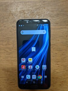 IY1114 docomo SIMフリー AQUOS sens2 SH-01L SHARP 4Gスマホ 簡易確認＆簡易清掃＆初期化OK 判定○ WebにてSIMロック解除受付手続済