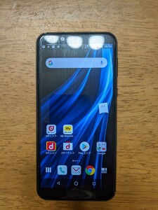 IY1120 docomo SIMフリー AQUOS sens2 SH-01L SHARP 4Gスマホ 簡易確認＆簡易清掃＆初期化OK 判定○ WebにてSIMロック解除受付手続済