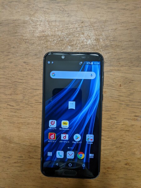 IY1128 docomo SIMフリー AQUOS sens2 SH-01L SHARP 4Gスマホ 簡易確認＆簡易清掃＆初期化OK 判定○ WebにてSIMロック解除受付手続済