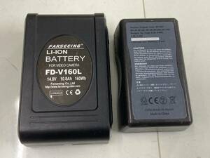●即使用可能●Vマウント バッテリー FD V160L 160Wh スタジオ 映画 撮影 機材 サプライ