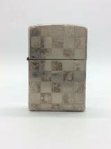 ＃0891 Zippo/ジッポーオイルライター 格子柄 2011年製 火花確認済み_画像1