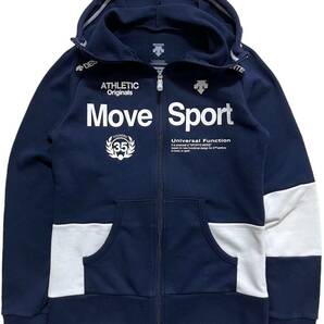 デサント ムーブスポーツ DESCENTE Move Sport スウェット パーカージャケット フーデッドジャケット レディース M ネイビーの画像1