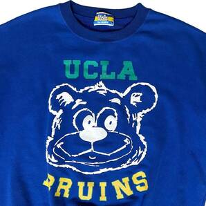 Ucla for BODY レナウン製 ヴィンテージ UCLA BRUINS セミデコ スウェットシャツ トレーナー Lサイズ 青 ブルーの画像2