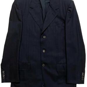イヴサンローラン SAINT LAURENT イタリア製 ビッグロゴ 3ボタン ジャケット パンツ スーツ セットアップ 上下セット 上46の画像2
