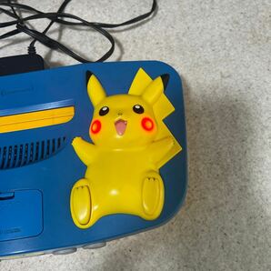 NINTENDO64 Pikachu NUS-101(JPN)ピカチュウ本体 コントローラ アダプター 任天堂64の画像2