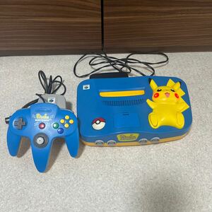 NINTENDO64　Pikachu　NUS-101(JPN)ピカチュウ本体　コントローラ　アダプター　任天堂64