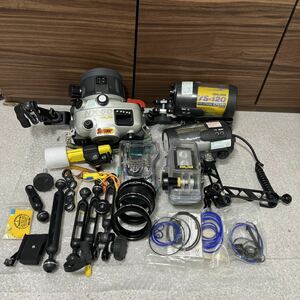 SEA & SEA YS-120 TT STROBE DUO & NX-50 UNDERWATER CAMERA HOUSING 3点セット