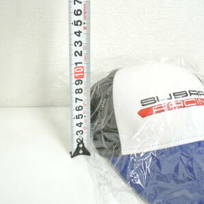 ファッション祭 スバル レーシング ロゴ入り キャップ ブルー 57-60cm 未使用 保管品 帽子 野球帽 ゴルフにも 刺繍 SUBARU RACINGの画像8