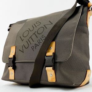 1円 Louis Vuitton ダミエ ジェアン ルー ショルダーバッグ 鞄 ノワール メッセンジャー メンズ　ジュアン M93077 ルイヴィトン