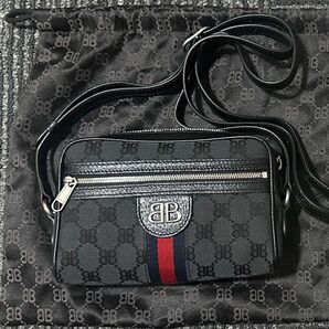 GUCCI x BALENCIAGA Camera Bag"Black" ショルダーバッグ コーチ