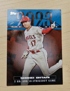 2024 大谷翔平ブルーパラレルカードTopps Series 1 #23GH-13 