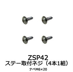 【ゆうパケット280】カーメイト 十字穴付きネジ（M6×20／4本） 補修パーツ 【ZSP42】