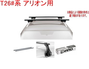 送料無料！INNO キャリアセット スクエアベース トヨタ T26#系 アリオン用【INSUT/K329/INB127BK】