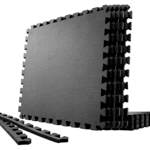  joint mat .tore mat 12 pieces set 60*60cm thickness . training mat Jim mat soundproofing mat exercise mat black 