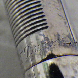#12969 S.T.DuPont デュポン ツイスト式 ボールペン シルバーカラー 文房具 筆記用具 替えインク付き 箱有り 現状品の画像4