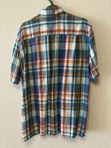 UNITED ARROWS ユナイテッド アローズ チェック 　シャツ 半袖 SIZE L USED品_画像2