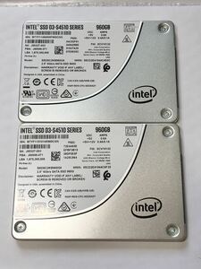 Intel DC S4510 960GB 3D NAND SSD SATA 2.5 inch enterprise oriented high endurance 1TB class two pieces set 