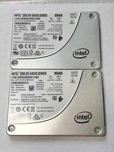Intel DC S4510 960GB 3D NAND SSD SATA 2.5 inch 企業向け 高耐久 1TB 級 二枚セット