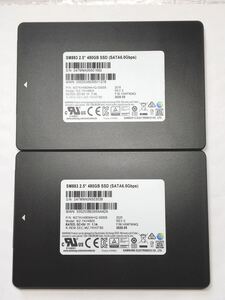 SAMSUNG SM883 480GB SSD 3D V-NAND MLC 7mm 2.5インチ SATA SSD 高耐久 データセンター nas 860PRO 2枚
