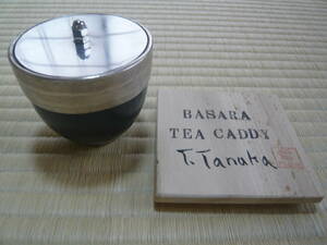 茶道具　棗　茶器　茶入　田中哲也作　basara tea caddy 箱　栞つき