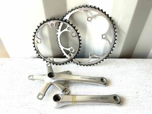 SHIMANO Shimano 600 crank FC-6207 165mm chain ring 52T 42T Vintage parts 