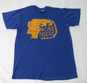 MCCABE TIGERS　アメカジ　Tシャツ　トラ　タイガー　アメリカ古着　マッカブ中学校　カリフォルニア州　ビンテージ