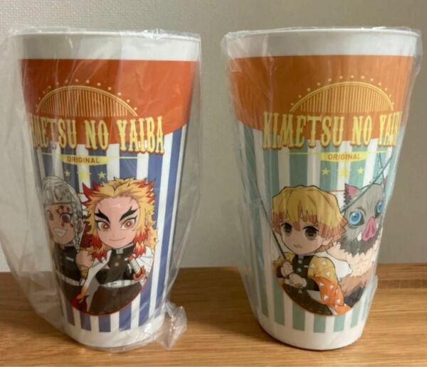 ☆ 新品・未開封 ☆ 鬼滅の刃 BIG スナックカップ 2個 “煉獄 杏寿郎&宇髄 天元” “我妻 善逸&嘴平 伊之助” ☆
