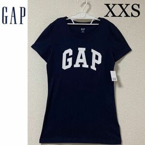С новым тегом ☆ Gap с коротким рукавом T -Fork XXS XS S Navy Gap Stretch