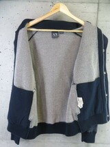 2140b18◆良品です◆A/X◆ARMANI EXCHANGE アルマーニ エクスチェンジ 厚手 コットンニットジャケット M/ブルゾン/ジョルジオ/カーディガン_画像8