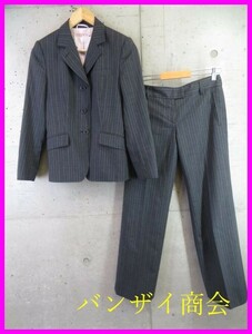 9040b20◆良品です◆セットアップ◆Paul Smith ポールスミス マルチストライプ パンツスーツ 上下 38/ジャケット/ブレザー/レディース/女性