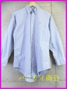 7240b4* популярный. *Ralph Lauren Ralph Lauren кнопка down длинный рукав оскфорд рубашка 14.5-32/ рубашка-поло / жакет / традиции 