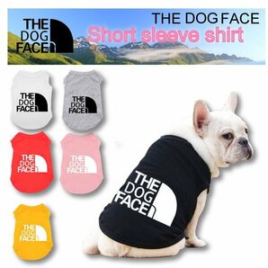 【送料無料】THE DOG FACE ザ・トッグフェイス 選べるカラー&サイズ 犬 夏服 THE NORTH FACE ノースフェイス 風 犬用 犬用半袖Tシャツ お散の画像1